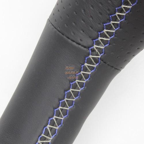Real Premium Series Steering Wheel Oval Shape Silver Carbon Blue Silver Eurostitch - ZVW30 ZVW35 ZVW40W ZVW41W NHP10