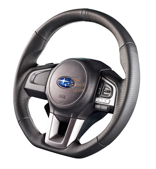 DAMD Sports Steering Wheel Black Leather Gray Stitch SS362-RX - BS9 BN9 SJG SJ5 GP7