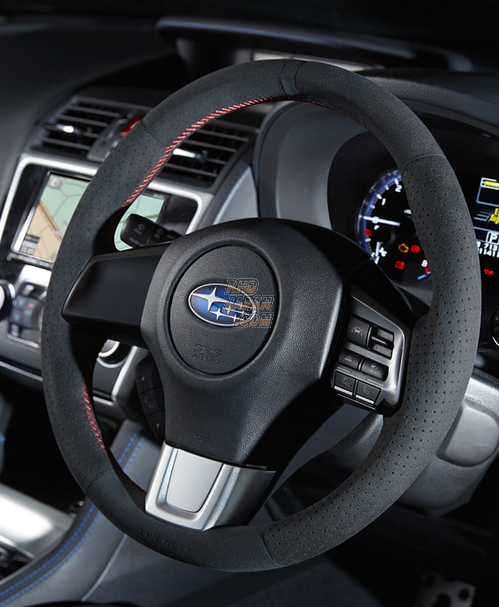 DAMD Sports Steering Wheel Black Suede Red Stitch SS360-RS - VMG VM4 VAB VAG