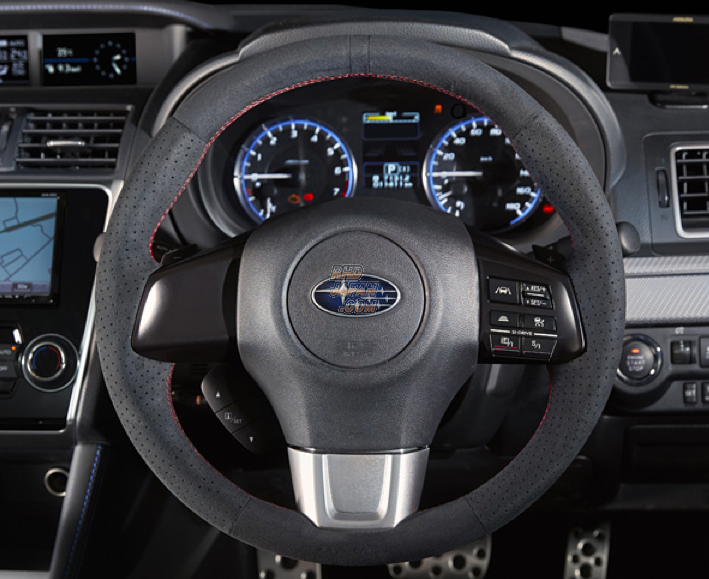 DAMD Sports Steering Wheel Black Suede Red Stitch SS360-RS - VMG VM4 VAB VAG