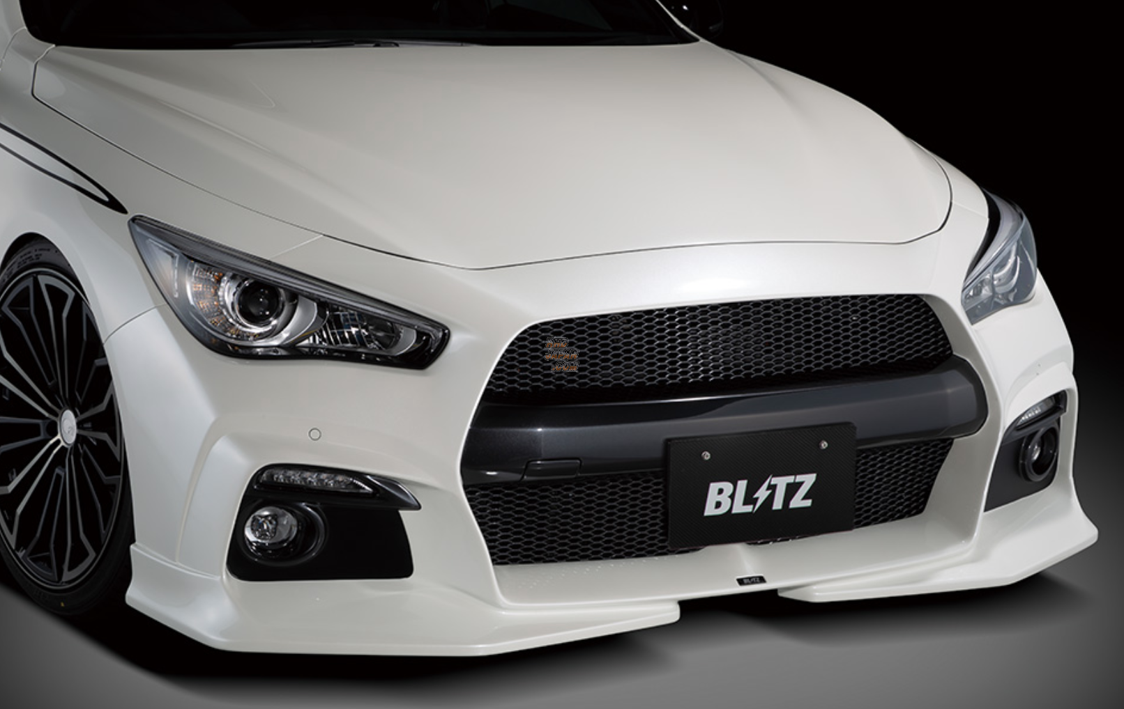 Blitz Aero Speed R-Concept Front Lip Spoiler - Skyline RV37 400R - RHDJapan