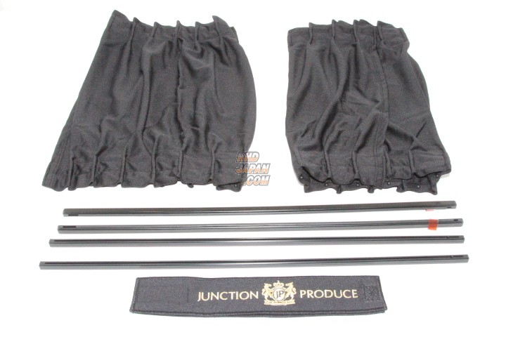 Junction Produce Luxury Curtains Small Black VIP Car