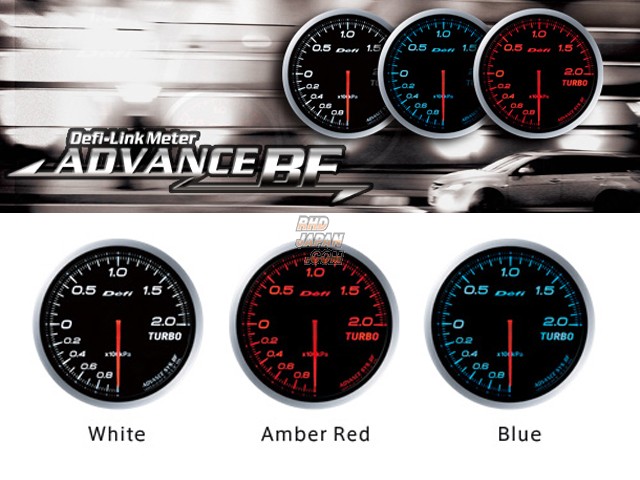スペシャルオファ Advance Link Defi BF RHDJapan - White - Meter Pressure Oil アクセサリー