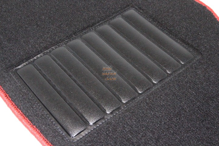 Fujita Engineering FEED Power Floor Mat Set Black Red Border - FD3S
