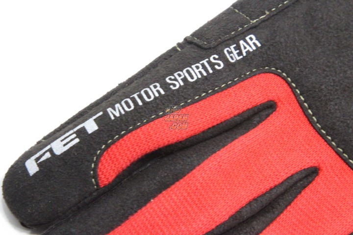 FET Sports 3D Racing Gloves - Red Black Large