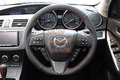 AutoExe Sports Steering Wheel Dimple Leather - BL5FP BLEAP BLEFP BL5FW BLEAW BLEFW CWEFW
