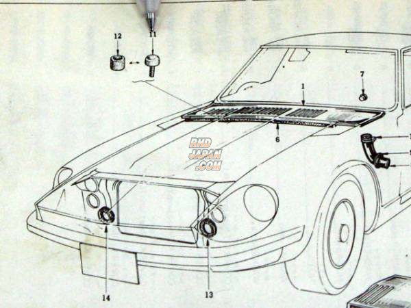 Spirit Garage Bonnet Hood Damper Set - S30Z S31Z