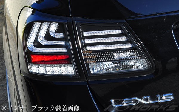 78 Works Fiber Full LED Tail Set Inner Black - GRS191 GRS196