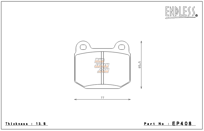 Endless Brake Pads Full Set Type MX72 - CPV35 Z33