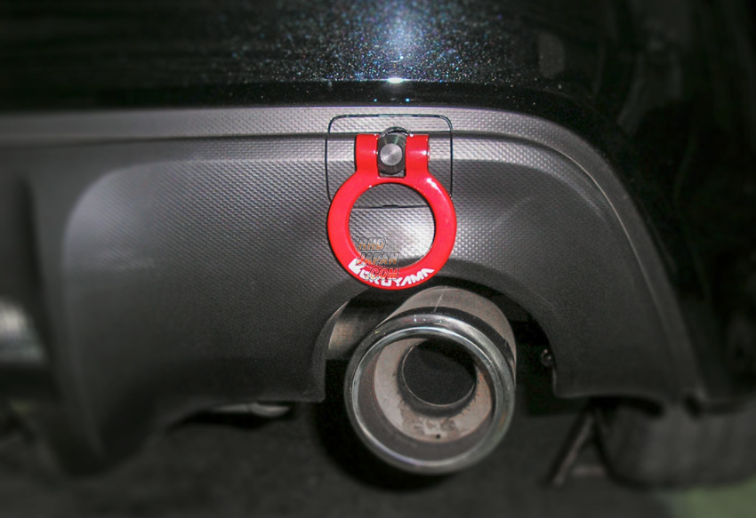 Okuyama Carbing Flipup Rear Towing Hook Red BRZ ZC6 86 ZN6 GRB GRF GH8 RHDJapan