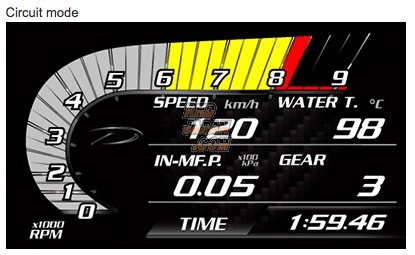 Defi Sports Display F DSDF Multi Meter System - Touch Panel