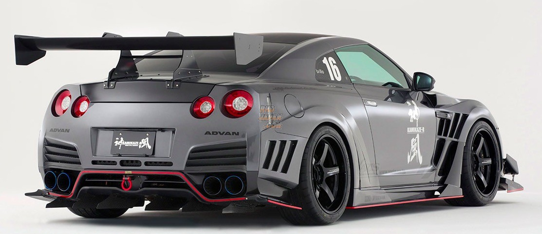 Varis Rear Bumper L/R Louver Carbon - GT-R R35 to 2008