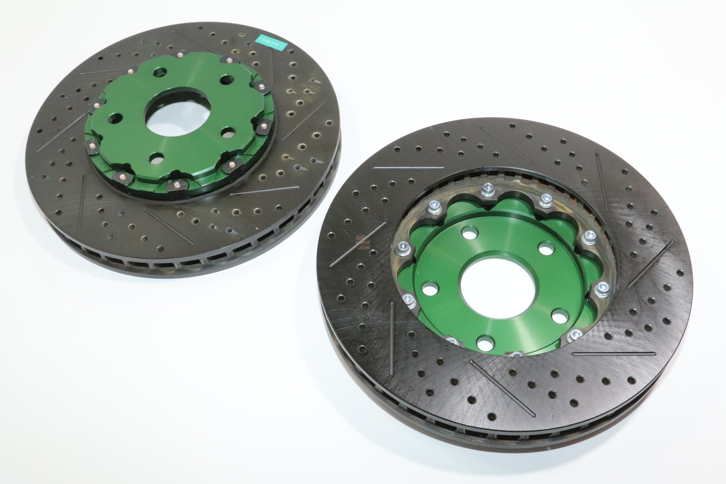 Biot Gout Brake Rotor Set Front Dark Green Drilled Ver 2 JZX90 JZX100