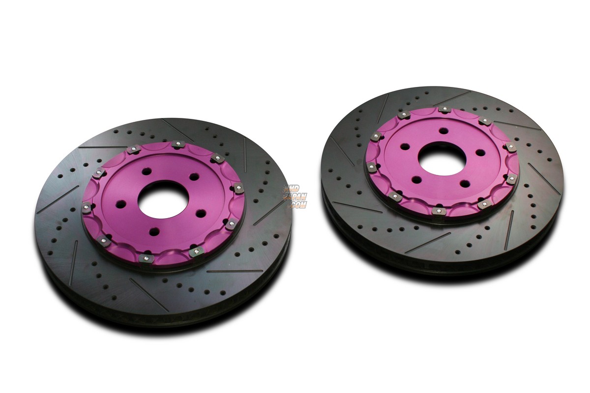 Biot Gout Brake Rotor Set Front Dark Grey Drilled Ver 1 JZX90 JZX100