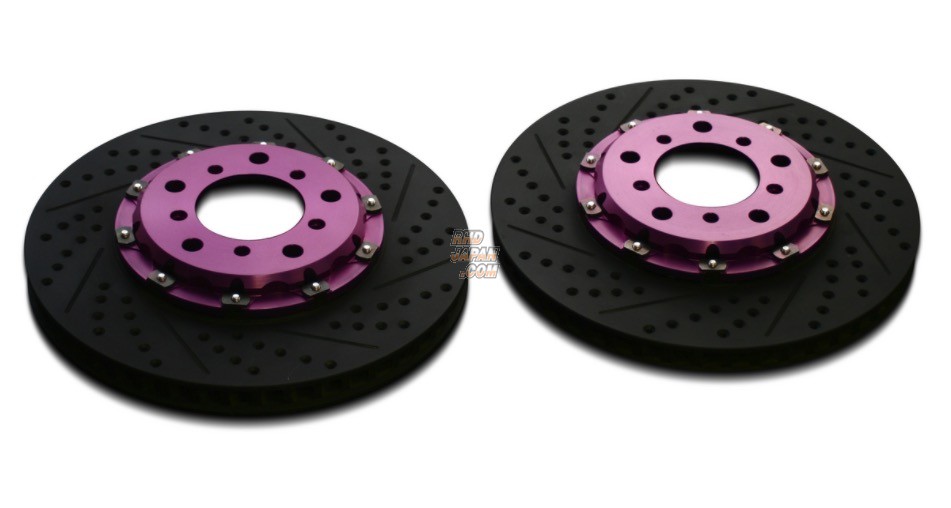 Biot Gout Brake Rotor Set Front Black Brembo Drilled Ver 2 - CP9A CT9A
