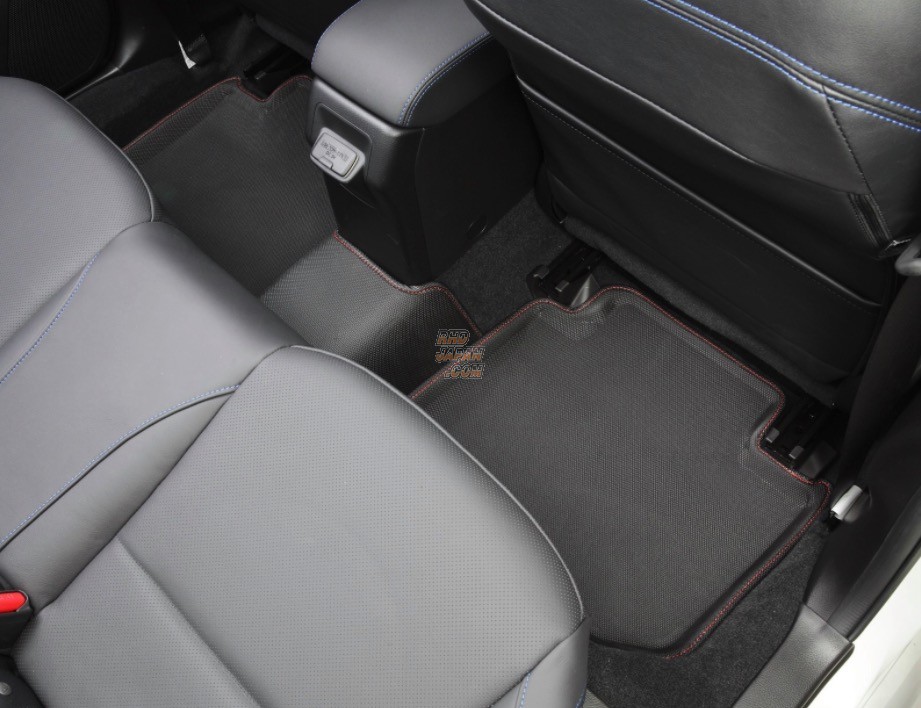 K2 Gear 3D Design Floor Mat Set Red Stitch - VMG VMG VAG