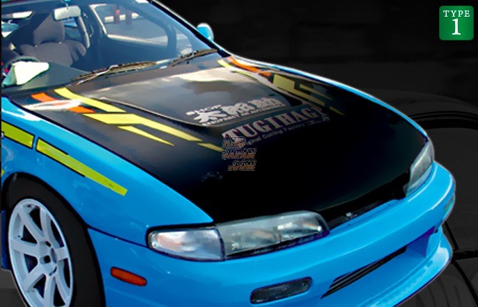 Origin Labo. Carbon Aero Bonnet Type-1 Black - S14 Zenki