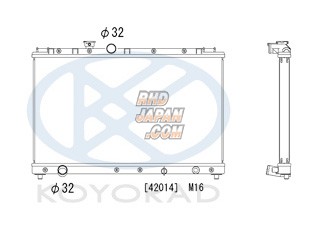 KOYO Type M Aluminum Radiator - BP5 BL5 GRB