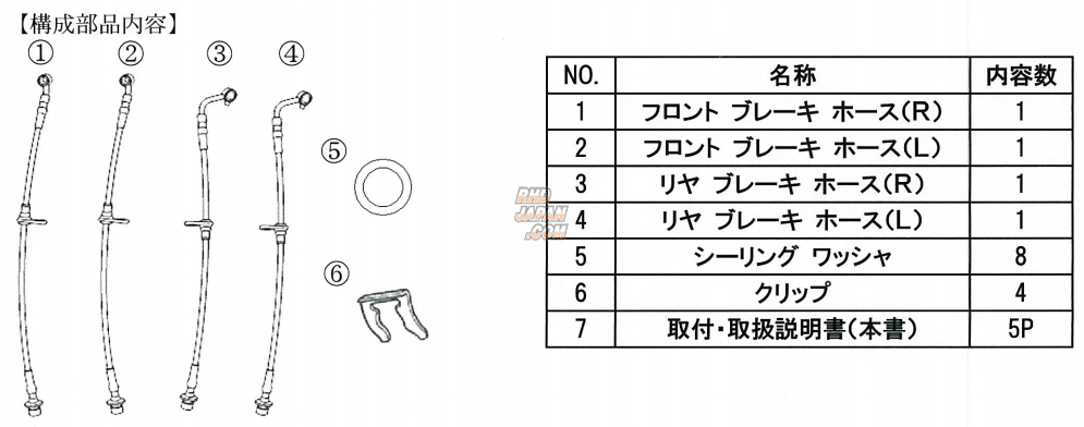 Mugen Micro Mesh Brake Line - GK5 Type RS