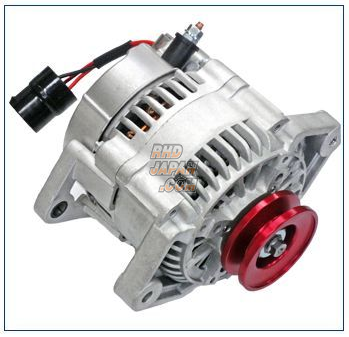 ARD Low Resistance High Output Alternator Red Aluminum Pulley - JA11 To 150000