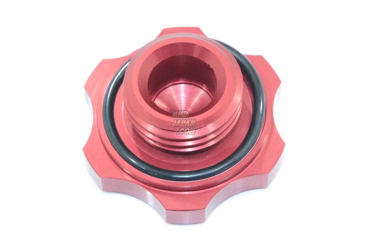 Fujita Engineering FEED Oil Filler Cap Red - Mazda M35/M36 X P4.0