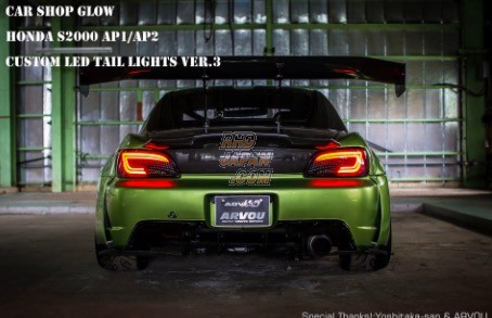 Car Shop GLOW Custom LED Tail Lights Smoked Version 3 - S2000 AP1 AP2