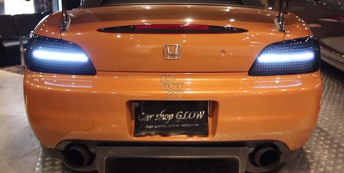 Car Shop GLOW Custom LED Tail Lights Smoked Version 1 Flowing Turn Signal - S2000 AP1 AP2