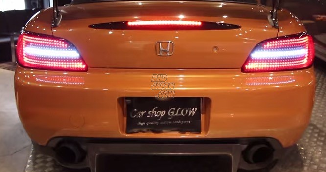 Car Shop GLOW Custom LED Tail Lights Smoked Version 1 Flowing Turn Signal - S2000 AP1 AP2