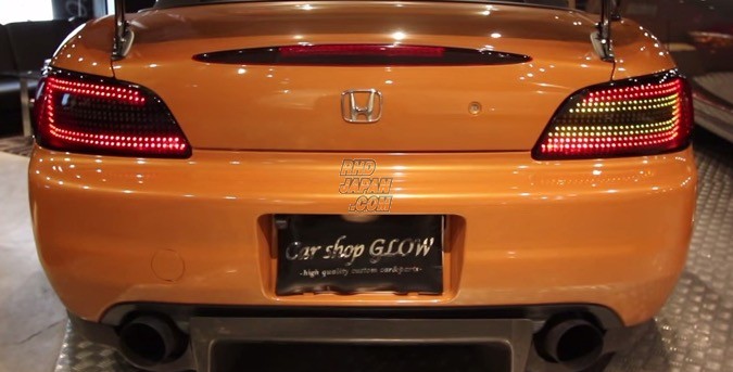 Car Shop GLOW Custom LED Tail Lights Smoked Version 1 Flowing Turn Signal - S2000 AP1 AP2