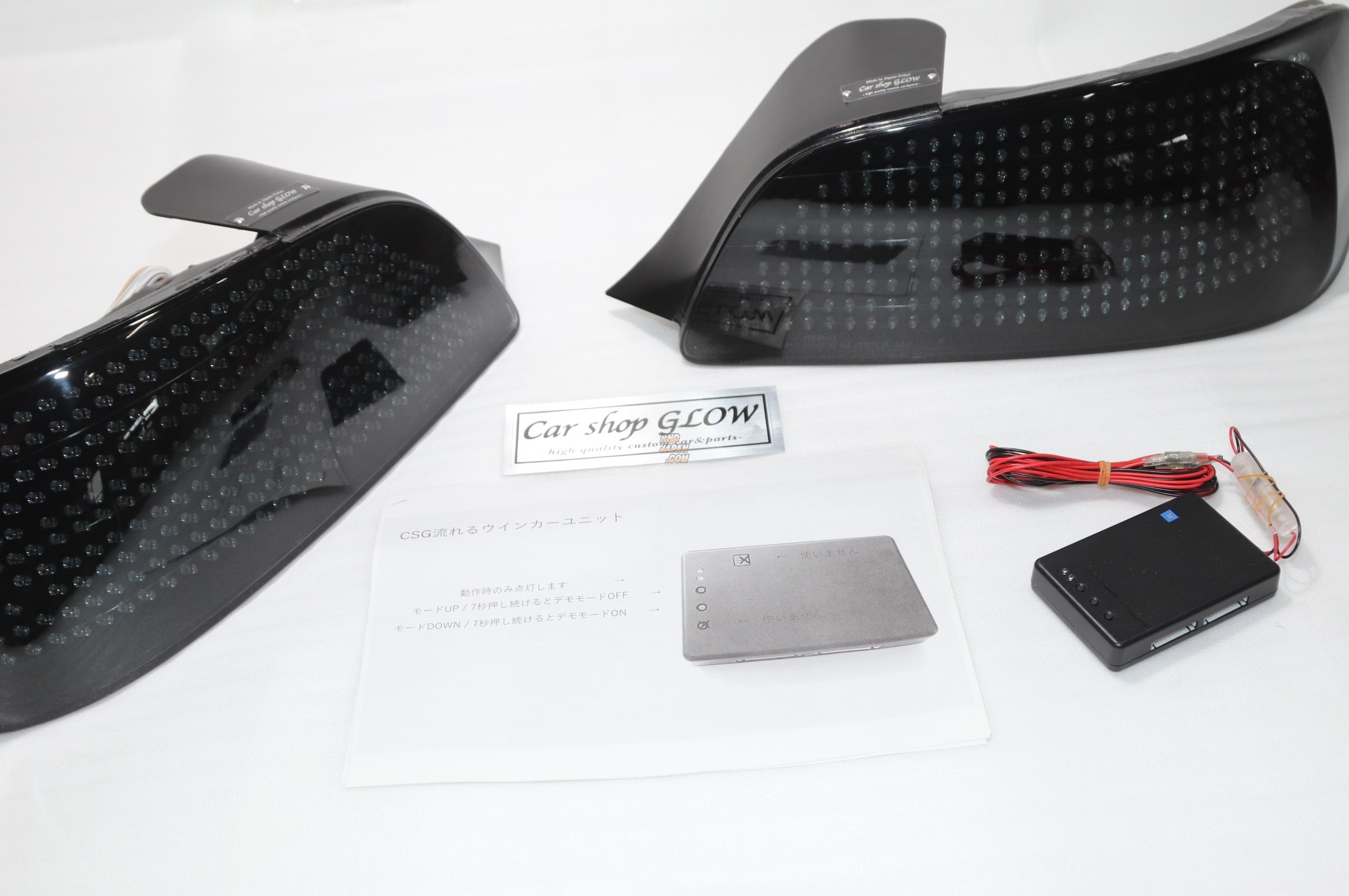 Car Shop GLOW Custom LED Tail Lights Smoked Version 1 Flowing Turn Signal - S2000 AP1 AP2