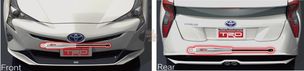 TRD PRIUS [ZVW50 / ZVW51 / ZVW55] MC後（208.12～　）リヤバンパースポイラー Aerodynamics Style（ICS付車用）塗装済 TRD Side Skirts for Toyota PRIUS PHV (ZVW52) 2019+ | motiveJAPAN