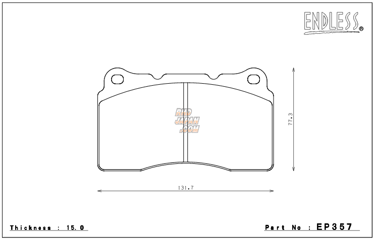 Endless Brake Pads Full Set Type CC-Rg - Z#6 C#9A CT9W GDB GR# GV# YA5 VAB SG9 BES B#5