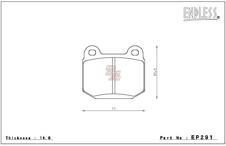 Endless Brake Pads Full Set Type CC-Rg - Z#6 C#9A CT9W GDB GR# GV# YA5 VAB SG9 BES B#5