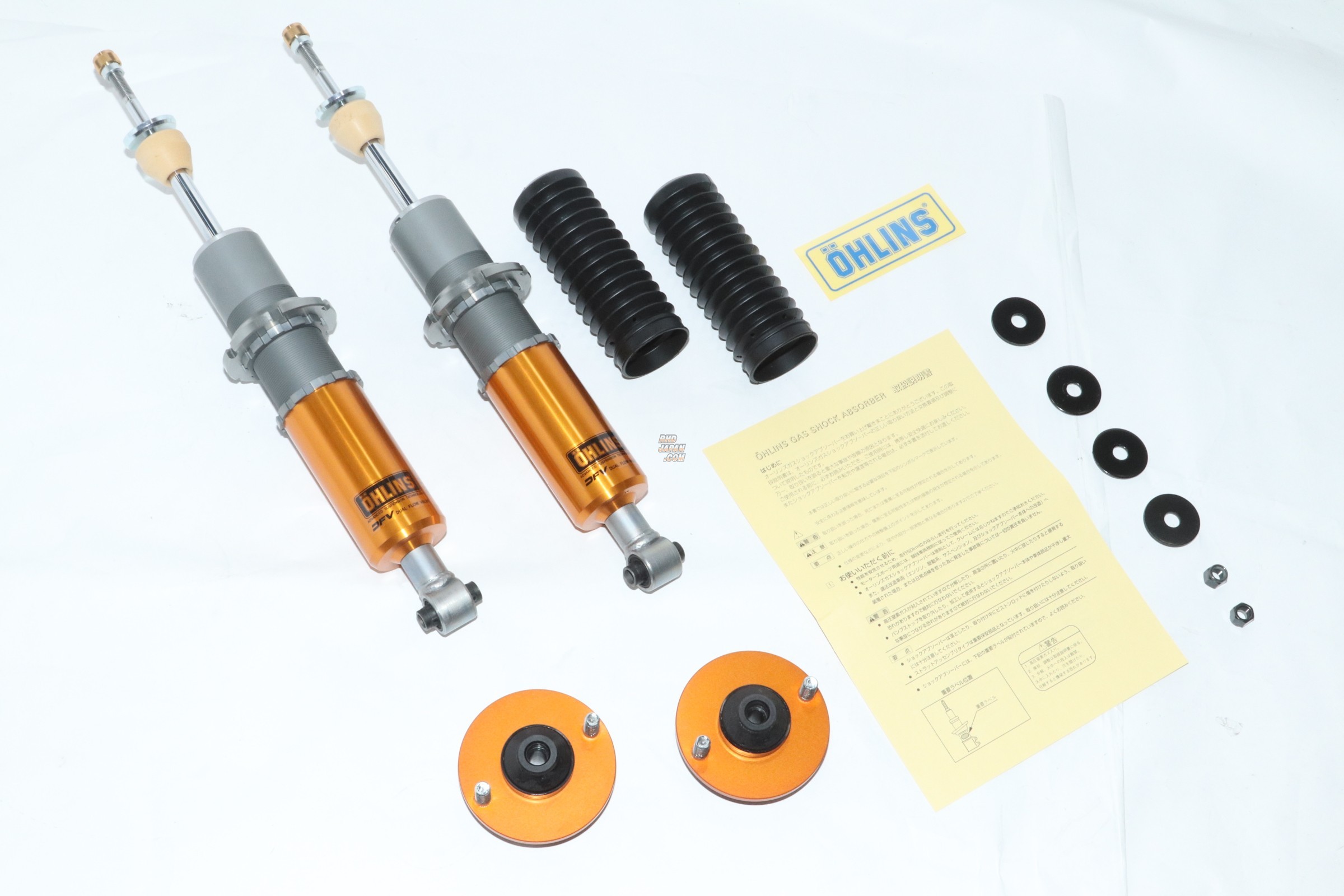 Ohlins Coilover Suspension Complete Kit Type HAL DFV Rubber Upper Mounts - S13