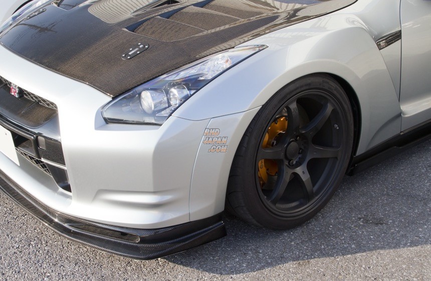 Top Secret Front Wide Fender Set Carbon Fiber Type 2 - GT-R R35 MY11~ Bumper