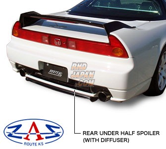 GT-NET ZAZ Route KS Rear Half Spoiler with Diffuser Type-R FRP - NSX NA1 NA2