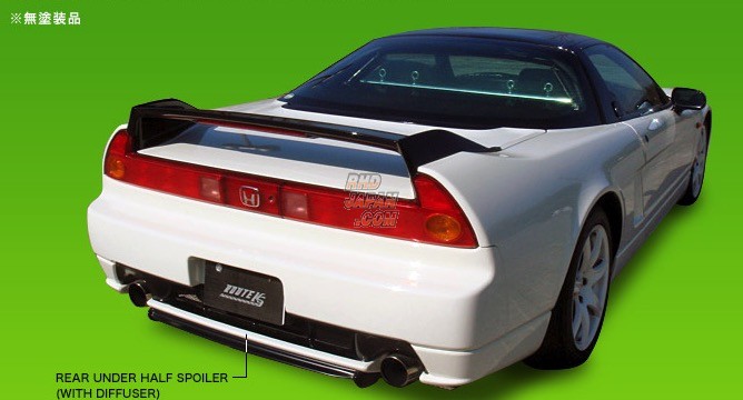 GT-NET ZAZ Route KS Rear Half Spoiler with Diffuser Type-R FRP - NSX NA1 NA2
