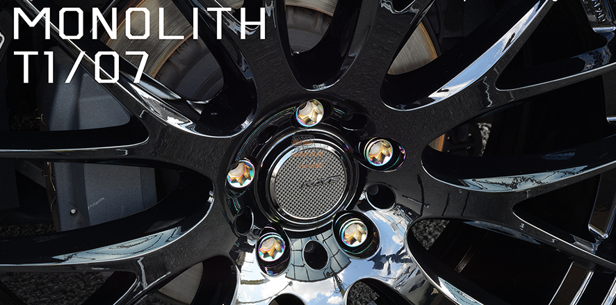 Kyo-Ei KICS Monolith T1/07 Open End Lug Nuts and Adapter Set Neochro - M14 x P1.5