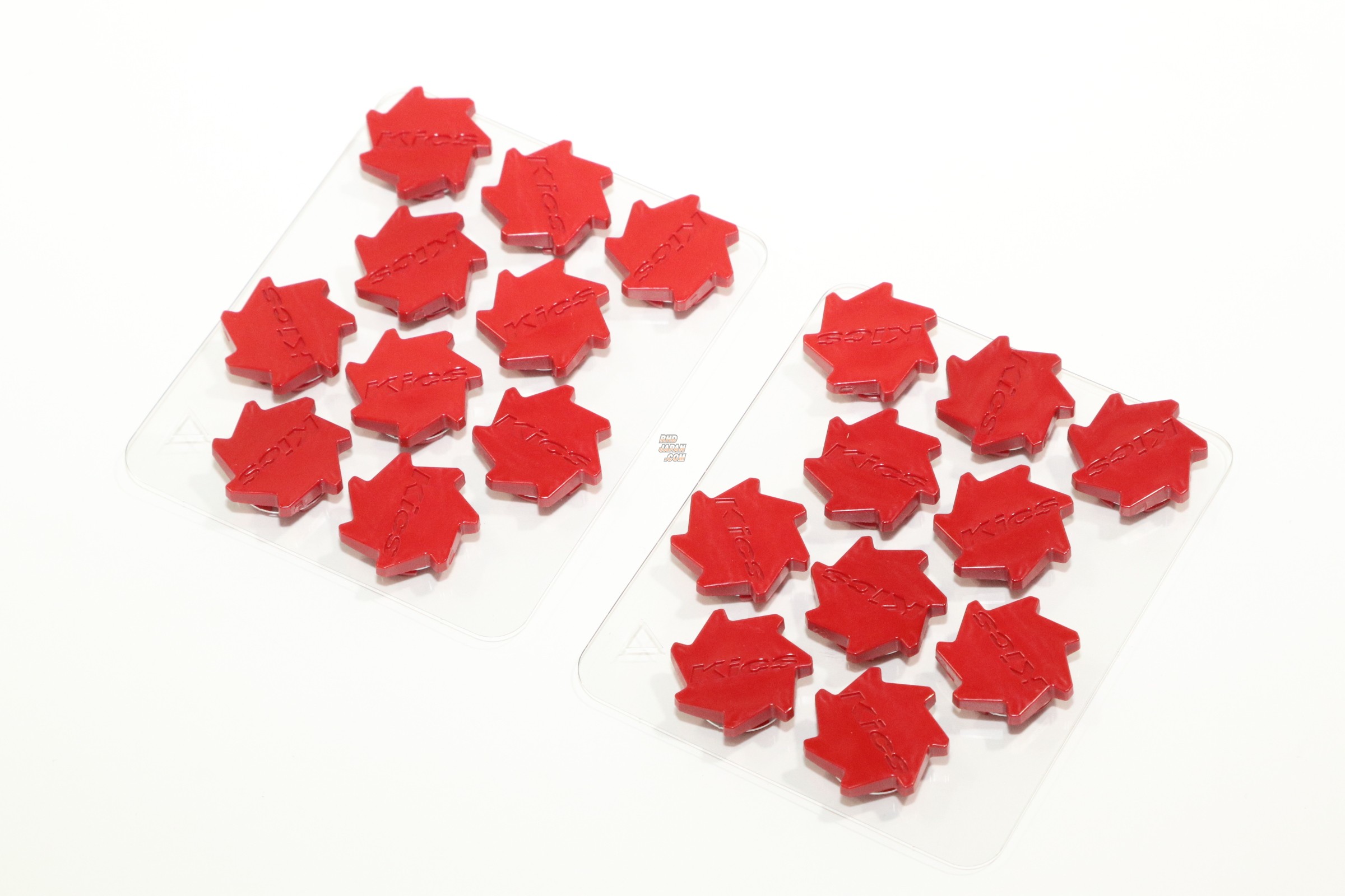 Kyo-Ei KICS Monolith T1/07 Lug Nut Inner Cap Set Red - M14 20P Pack