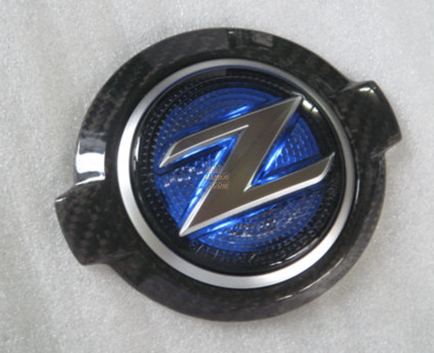 Datsun Freeway Hood Emblem Type B-Ey Black Carbon Orange Illumination - Fairlady Z Z34