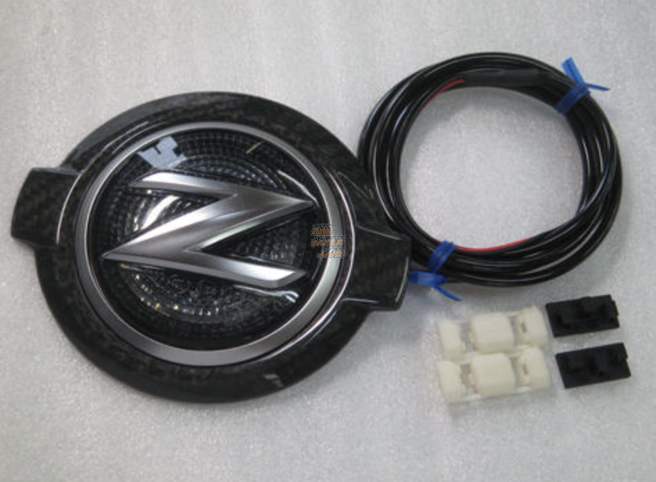 Datsun Freeway Hood Emblem Type B-Ey Black Carbon Orange Illumination - Fairlady Z Z34