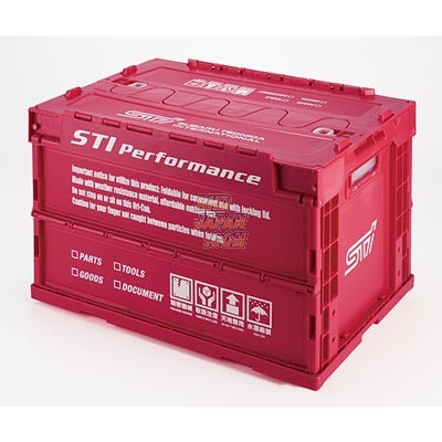 STI Folding Container Box - Cherry Red Medium 50L - RHDJapan