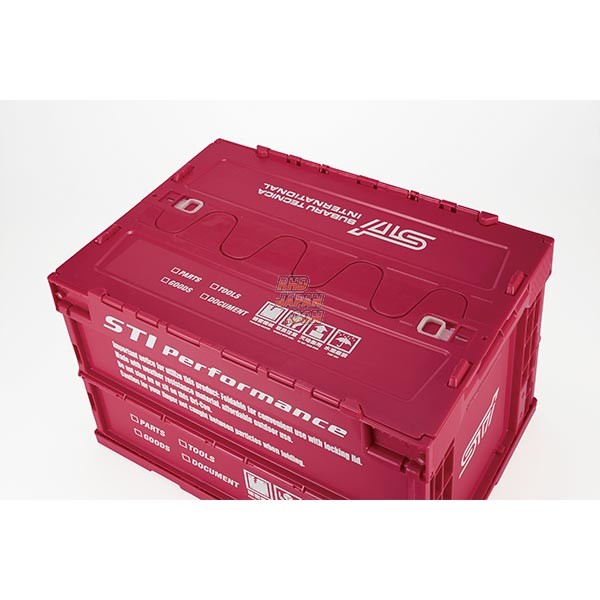 STI Folding Container Box - Cherry Red Medium 50L - RHDJapan