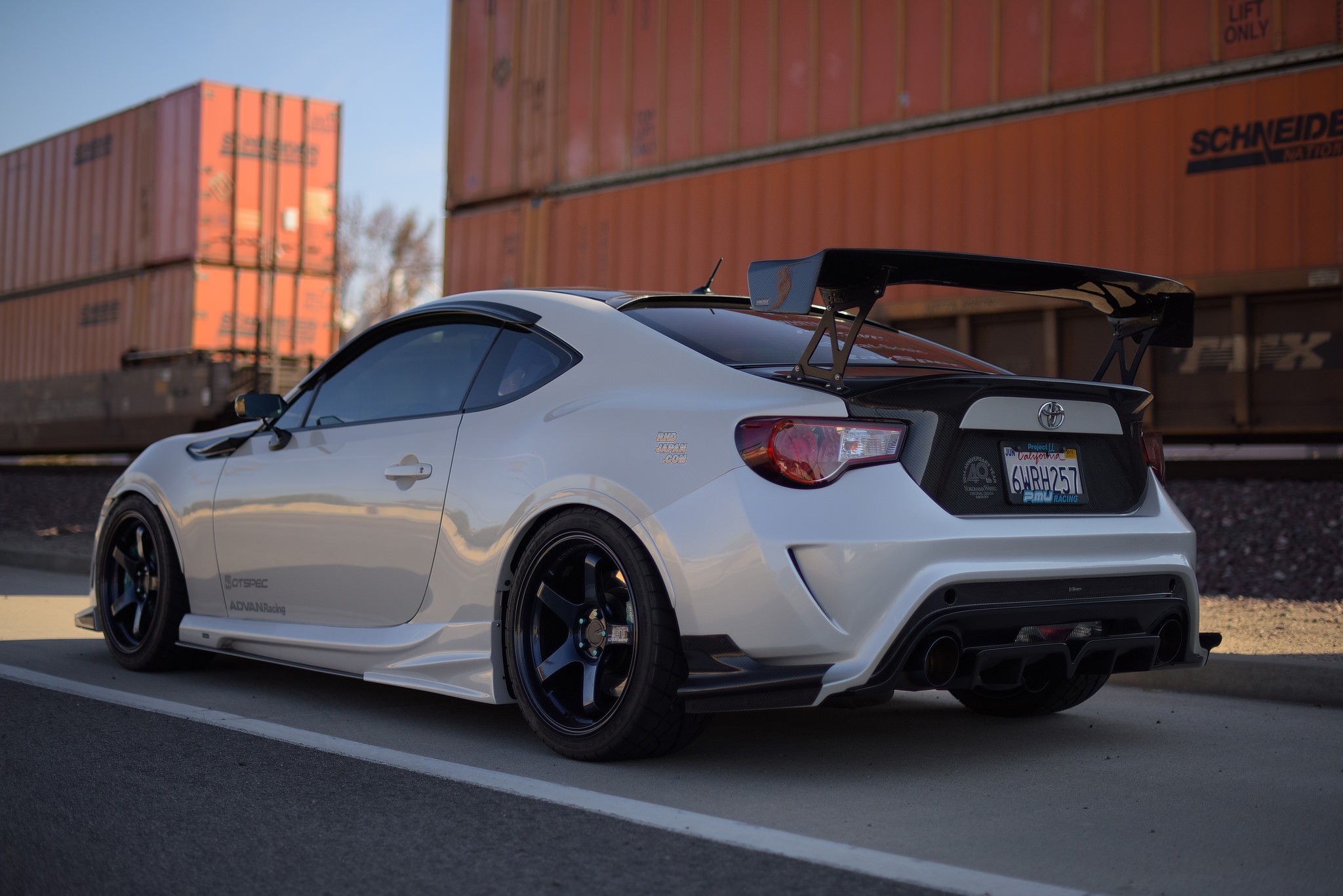 VOLTEX GT Wing Type 1S 1430X195mm Wet Carbon Trunk Side