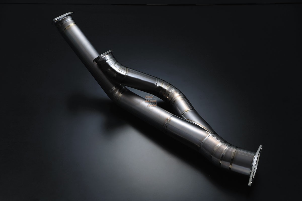 ひひひ Midori Seibi Center Titanium Front Pipe 90mm - BCNR33 - RHDJapan