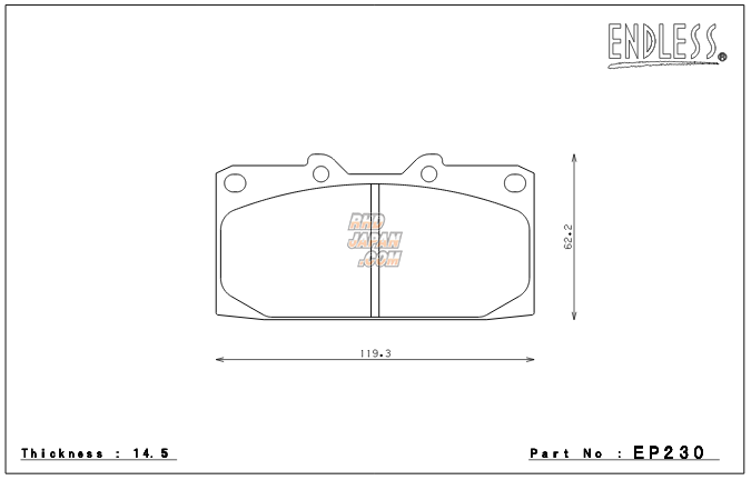 Endless Brake Pads Front Set Type Super Street Y-Sports SSY