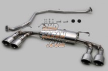 TOM'S Barrel Muffler Exhaust System Stainless Steel Tail - Prius ZVW50 ZVW51 ZVW55