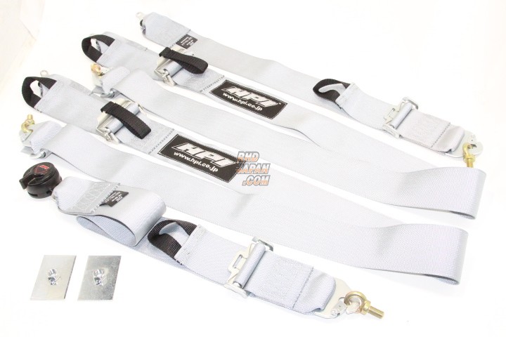 HPI 4 Point Competition Gear Racing Harness Seat Belt Silver Left   1650.JPG