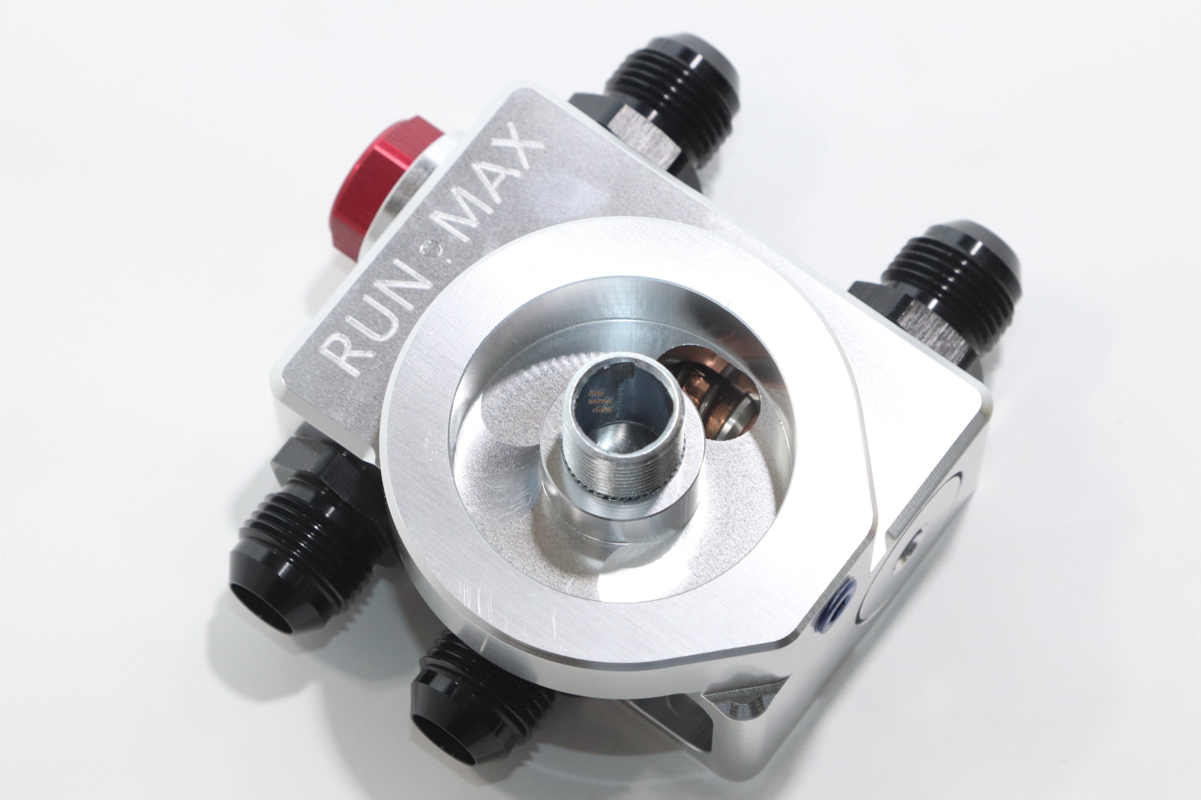 Kinokuni Oil Thermo Block Oil Filter Relocation with Sensor Adapter - UNF3/4-16 Center Bolt AN10 Fittings