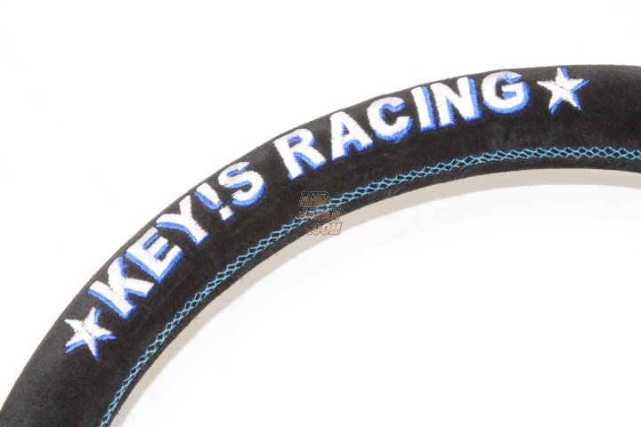 KEY`S Racing Anniversary Model Steering Wheel 5 Star 325mm D-Shape - Black Suede